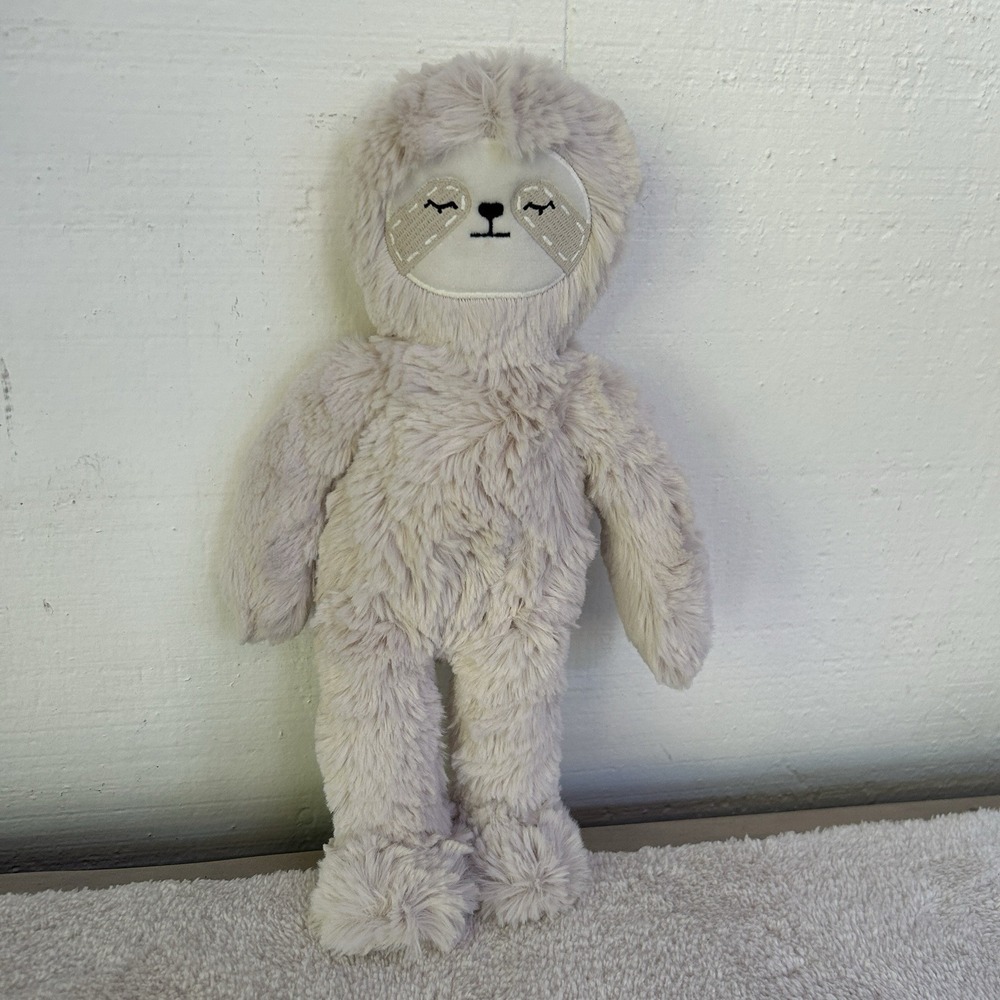 Slumberkins Sloth Plush Tan Beige 13" Plush Stuffed Animal‎ Cuddly Soft